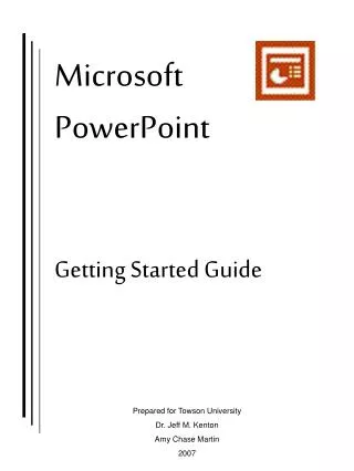 Microsoft PowerPoint Getting Started Guide