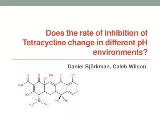 Does the rate of inhibition of Tetracycline change in different pH environments?