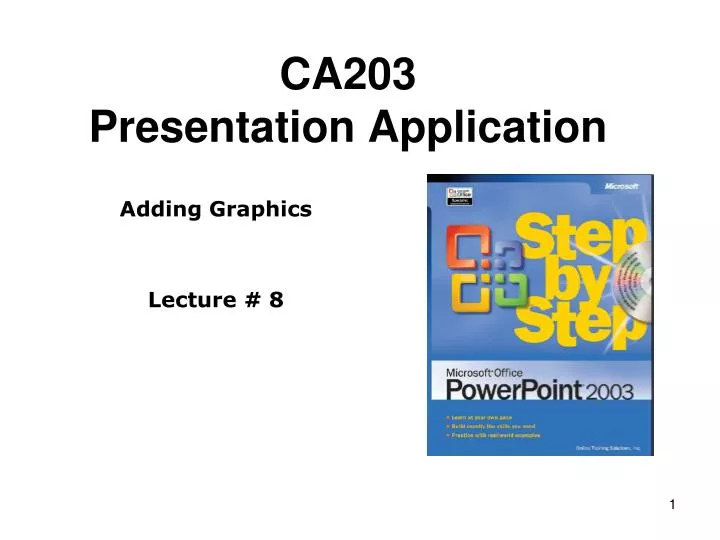 ca203 presentation application