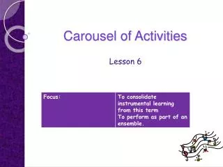 Carousel of Activities