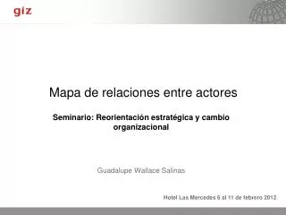 mapa de relaciones entre actores