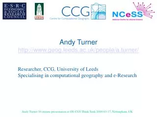 Andy Turner geog.leeds.ac.uk/people/a.turner/