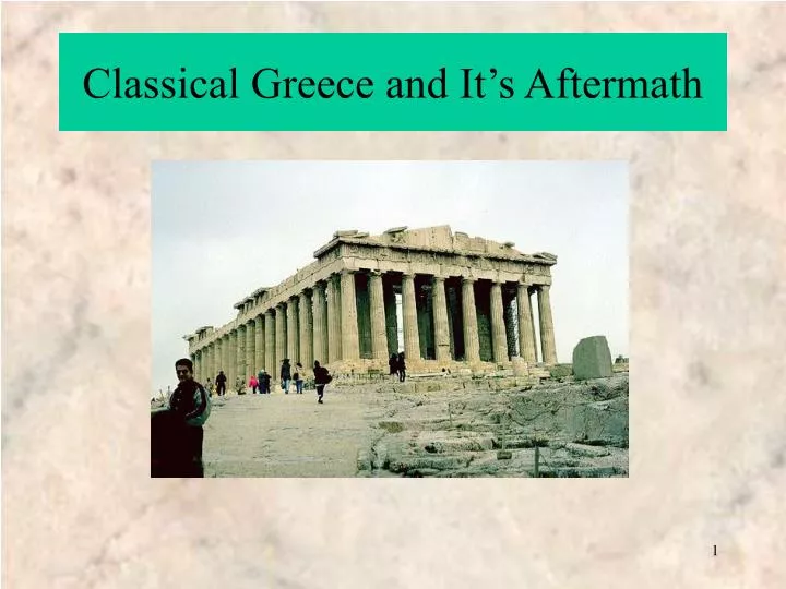 classical greece and it s aftermath