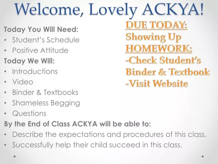 welcome lovely ackya