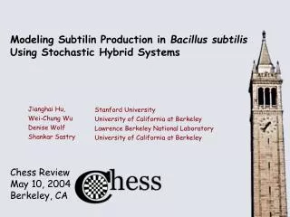 Modeling Subtilin Production in Bacillus subtilis Using Stochastic Hybrid Systems