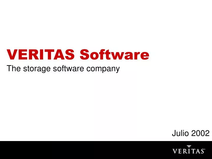veritas software the storage software company
