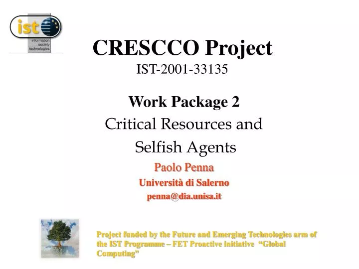 crescco project ist 2001 33135