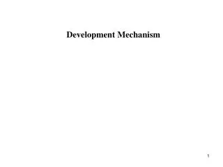 Development Mechanism