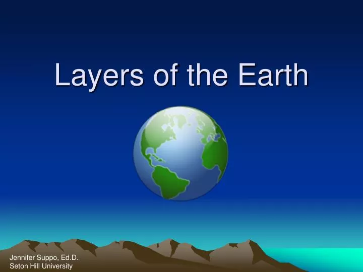 layers of the earth
