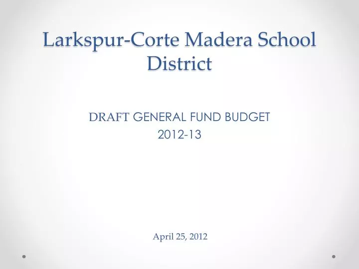 larkspur corte madera school district