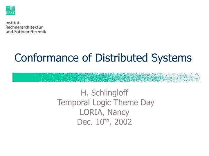 conformance of distributed systems