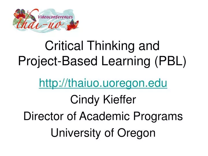 critical thinking and project based learning pbl