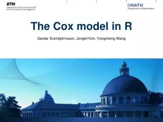 The Cox model in R