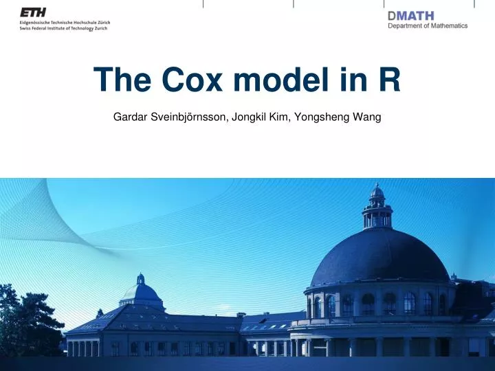 the cox model in r