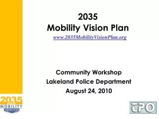 2035 Mobility Vision Plan