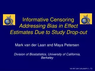 Informative Censoring Addressing Bias in Effect Estimates Due to Study Drop-out
