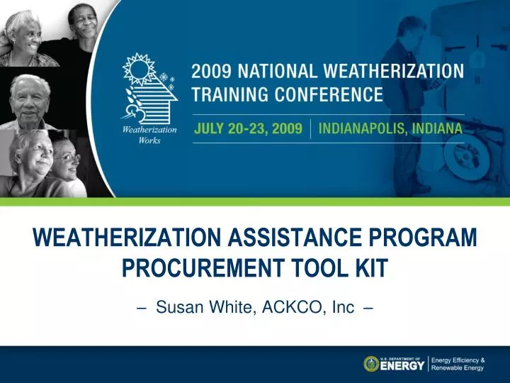 weatherization assistance program procurement tool kit