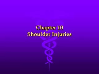 Chapter 10 Shoulder Injuries