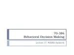 70-386 Behavioral Decision Making - slide 1