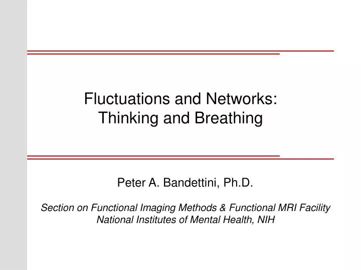 fluctuations and networks thinking and breathing