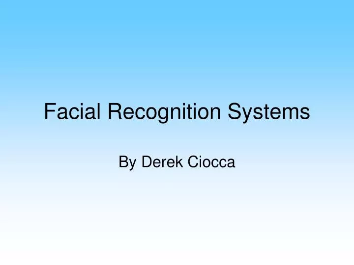 facial recognition systems