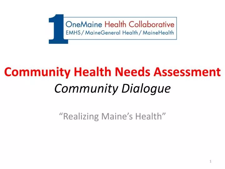 community health needs assessment community dialogue