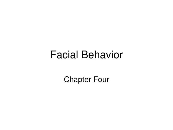 facial behavior