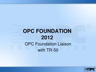 OPC FOUNDATION 2012