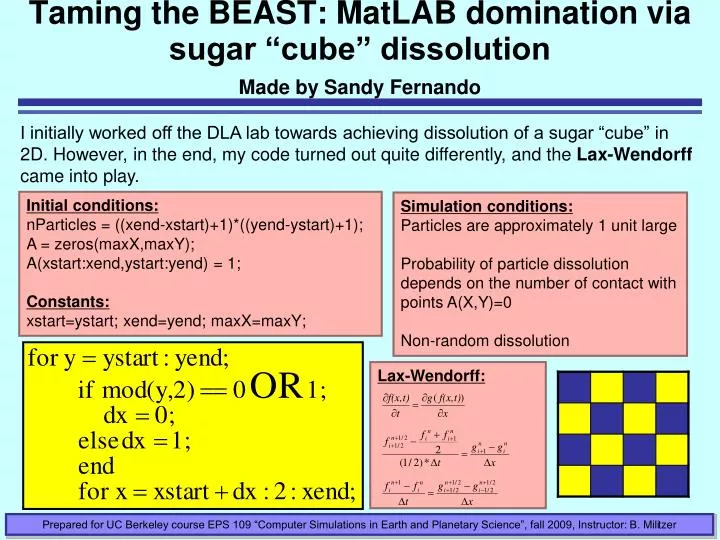 taming the beast matlab domination via sugar cube dissolution made by sandy fernando
