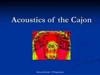 Acoustics of the Cajon