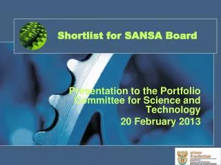 Shortlist for SANSA Board