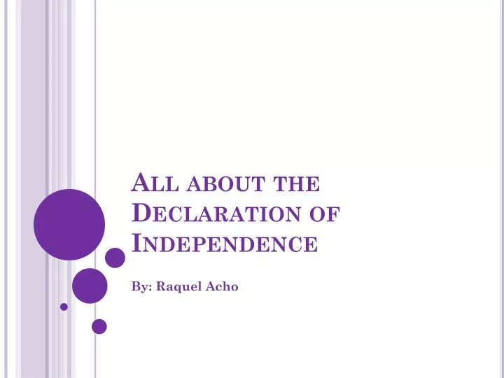 all about the declaration of independence