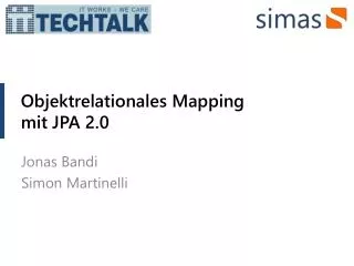 objektrelationales mapping mit jpa 2 0