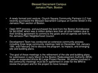 Blessed Sacrament Campus Jamaica Plain, Boston