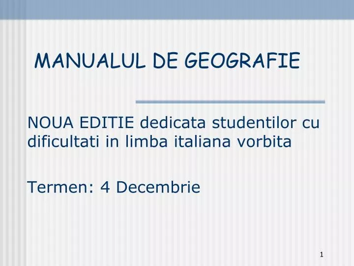 noua editie dedicata studentilor cu dificultati in limba italiana vorbita termen 4 decembrie