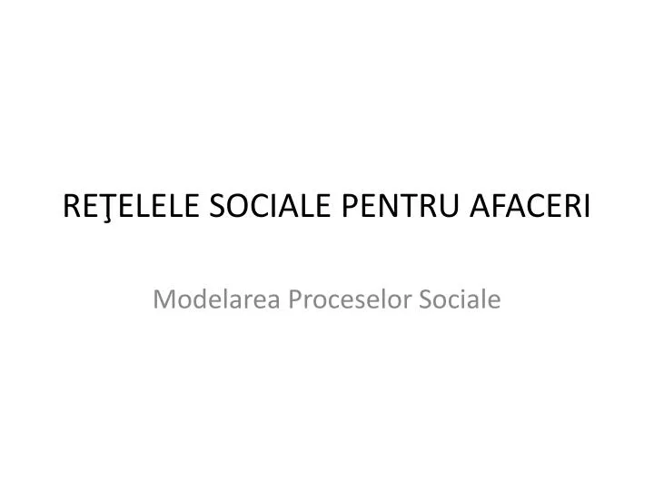 re elele sociale pentru afaceri