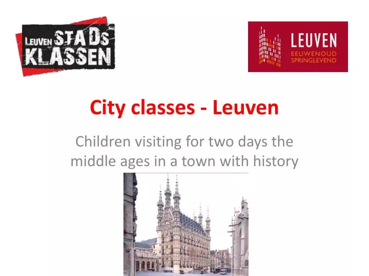 city classes leuven