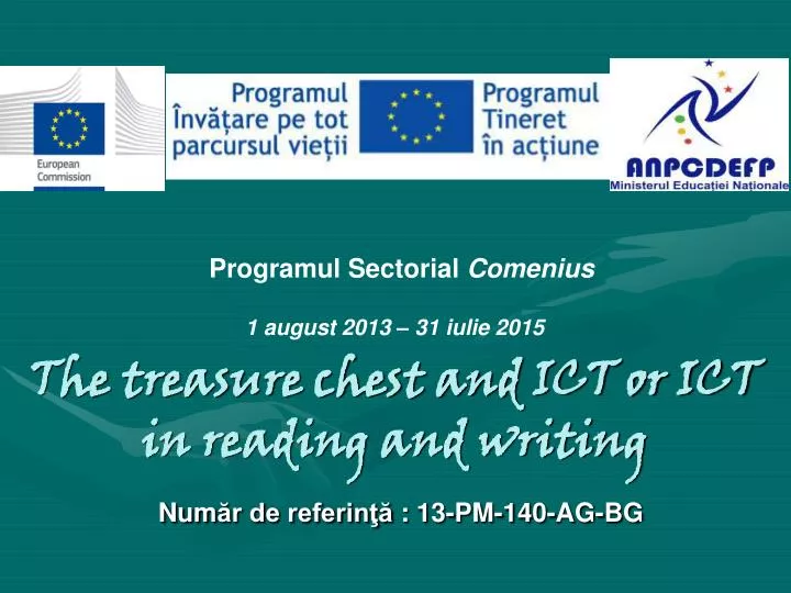the treasure chest and ict or ict in reading and writing num r de referin 13 pm 140 ag bg