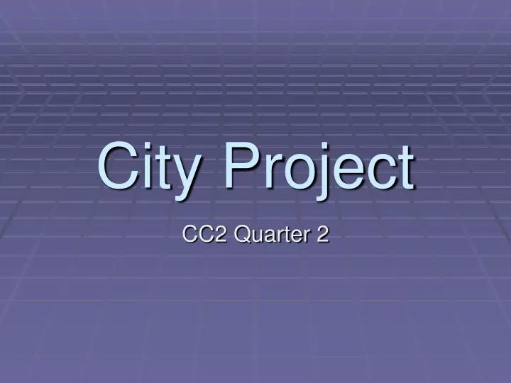 city project