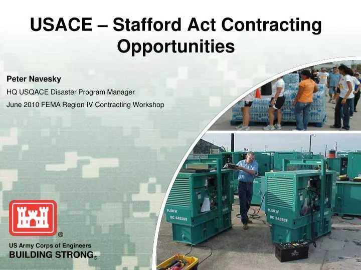 usace stafford act contracting opportunities