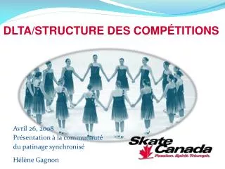 avril 26 2008 pr sentation la communaut du patinage synchronis h l ne gagnon