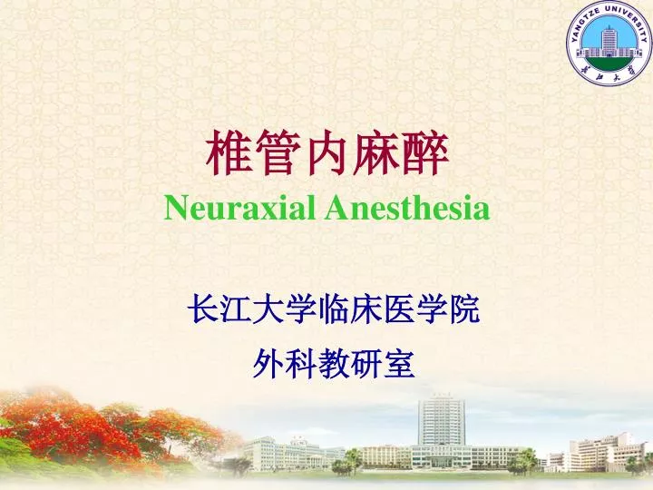 neuraxial anesthesia