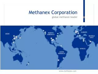 Methanex Corporation global methanol leader