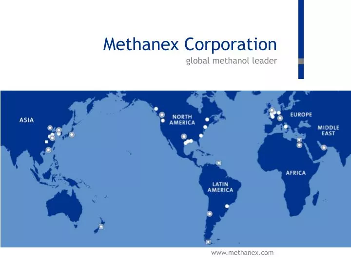 methanex corporation global methanol leader
