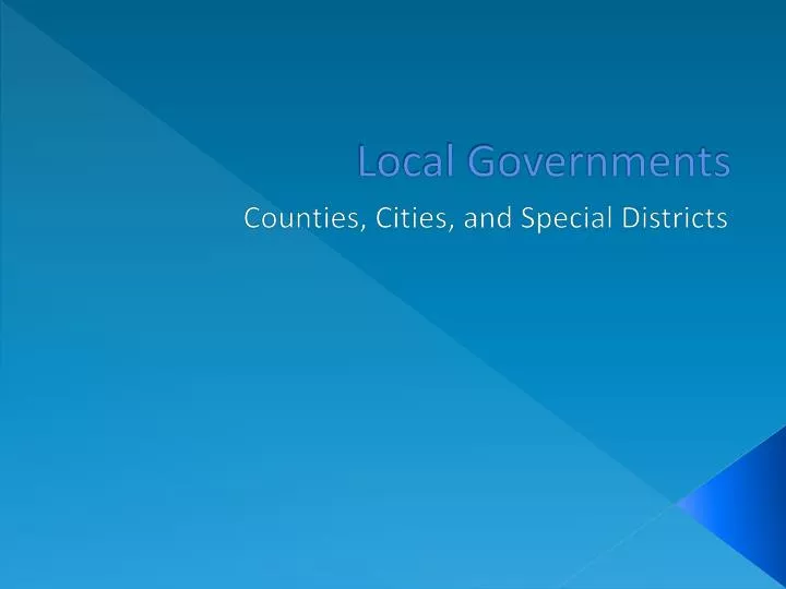 local governments