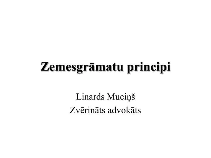 zemesgr matu principi