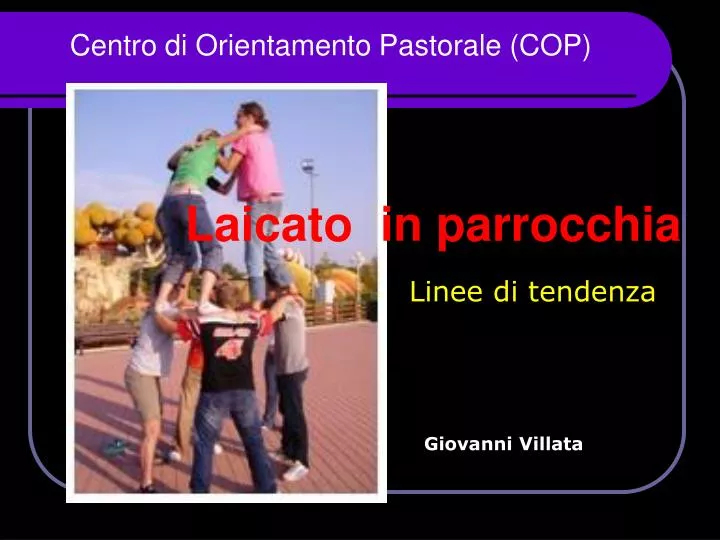 centro di orientamento pastorale cop