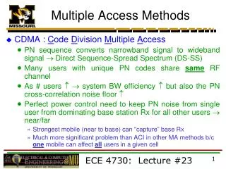 Multiple Access Methods