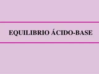 equilibrio cido base