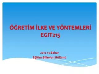 ret m lke ve y ntemler egit215